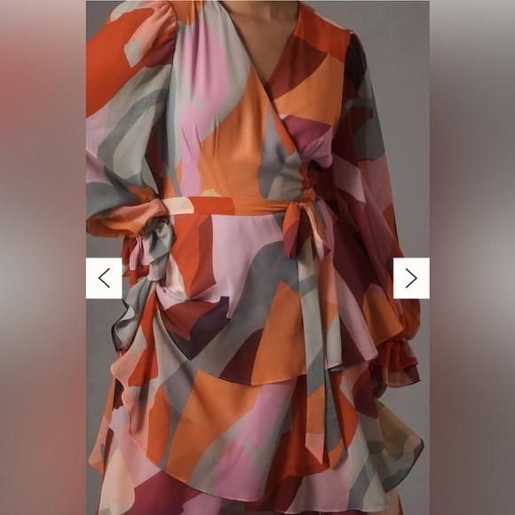 Anthropologie Plus Hutch Long-Sleeve V-Neck Wrap Maxi Dress - Picture 8 of 11